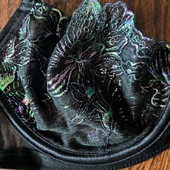 BNWT Deyllo Sexy Lace Non Padded Mesh Underwire Demi Unlined Balconette Bra 36B - Picture 12 of 12